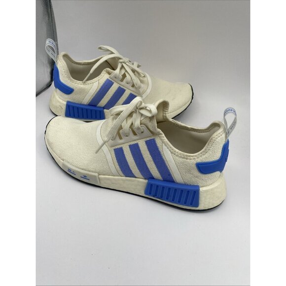 Adidas NMD R1 Womens 10 Running Shoes White Blue HP2823 - Picture 5 of 5